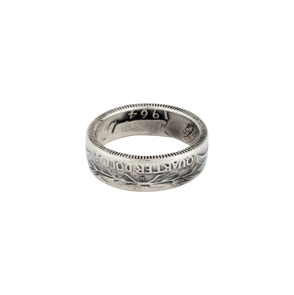 North Works N-034 Vintage Quarter Coin Ring detail view