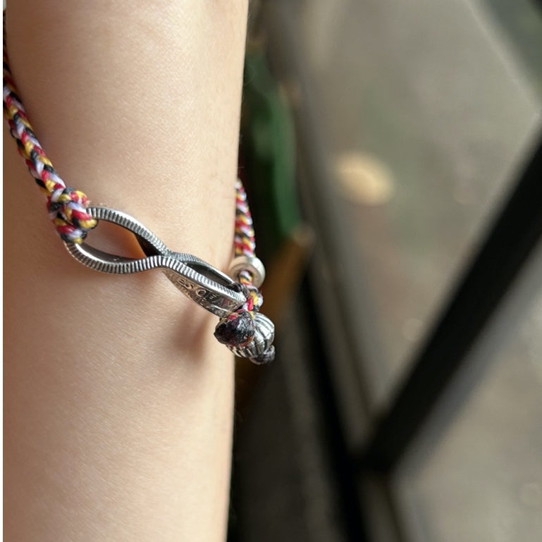North Works D-202 Twisted Antique Coin Cord Bracelet alternate view