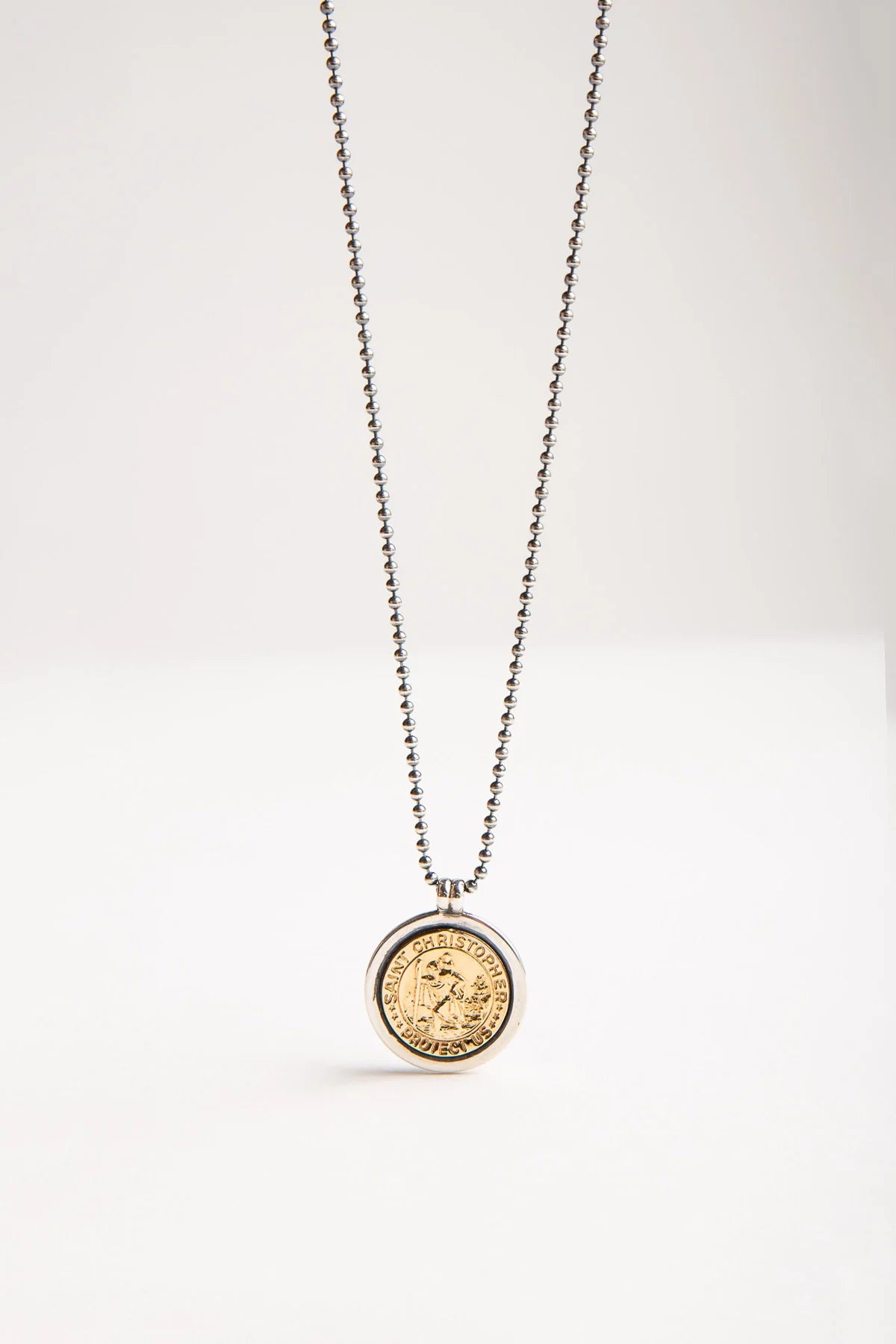 BLIND MAN TOGS BLIND LOVE St Christopher and Peace necklace