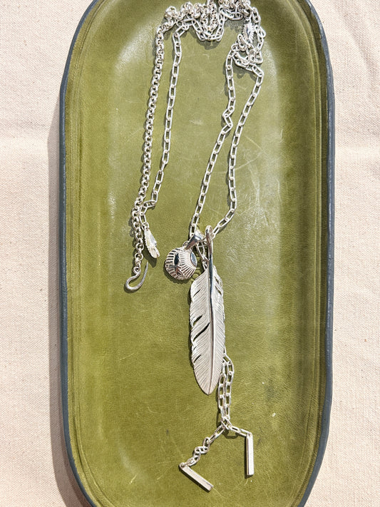 Yusuke Kosaka Works “50 Year” Silver Feather Pendant