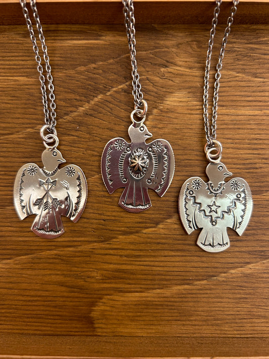 North Works N-412–N-415 Thunderbird Engraved Coin Necklace detail view