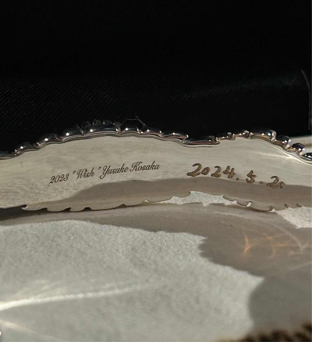 Yusuke Kosaka Works “Wish” Gold Top Bangle