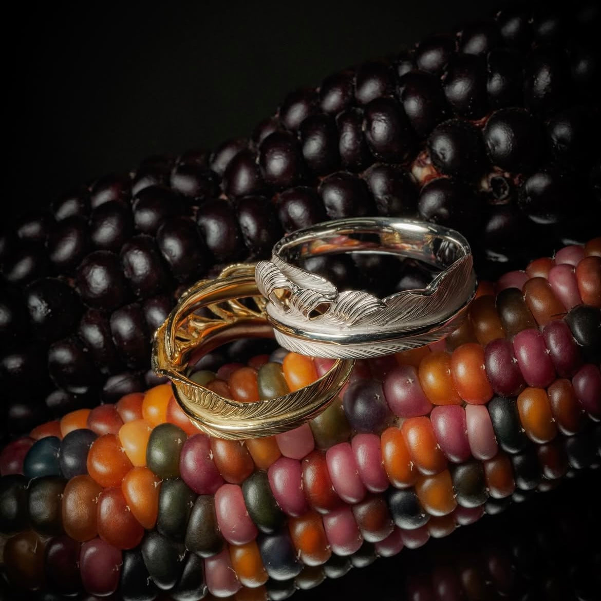 Yusuke Kosaka Works “Pledge” Narrow Silver Feather Ring