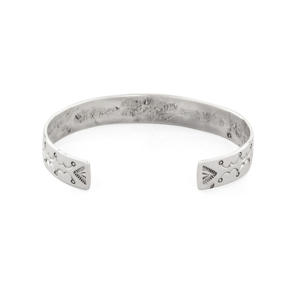 North Works W-608 Hand-Stamped Silver Bangle alternate view