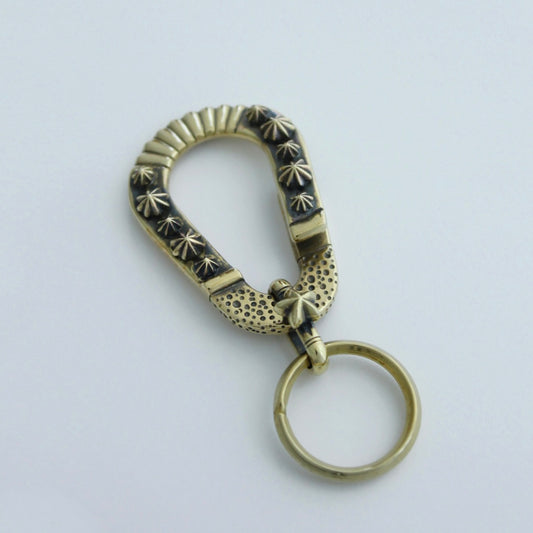 Mt.hill Brass & Silver Carabiner Key Hook