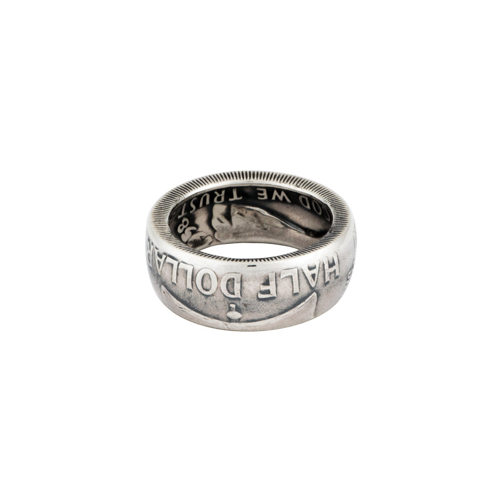 North Works N-033 Antique Silver Coin Ring detail view