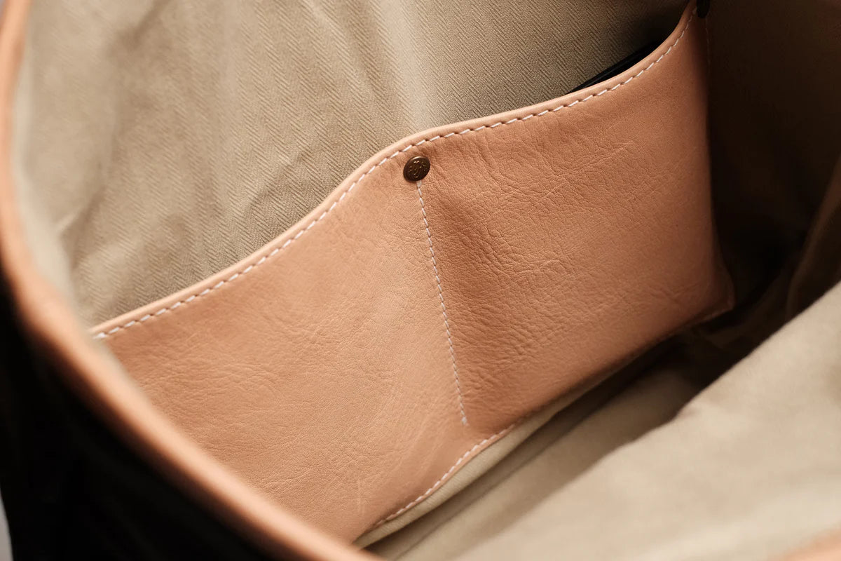 Tenjin Works Olive Leather Tote Bag