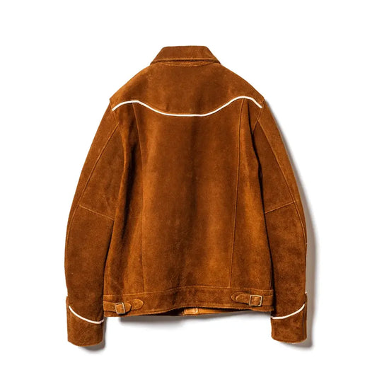 Y’2 LEATHER WJ-04 roughout Western shirt jacket
