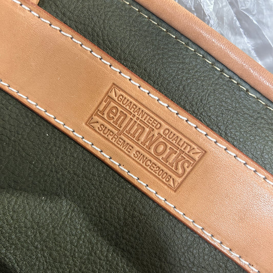 Tenjin Works Olive Leather Tote Bag