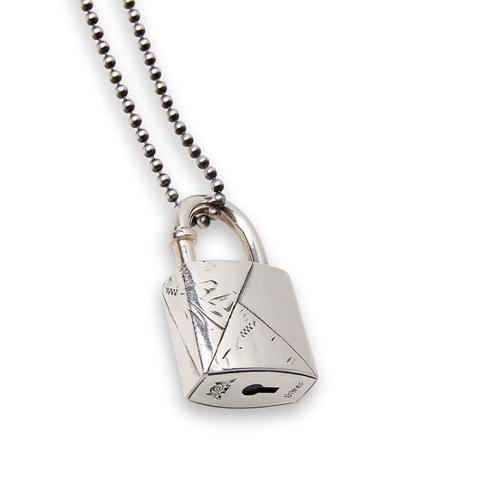 BLIND MAN TOGS Mickey Padlock pendant necklace in recycled silver