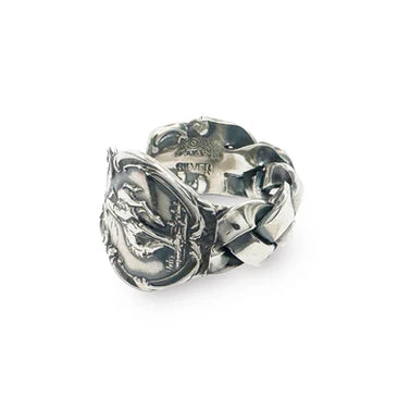BLIND MAN TOGS Lace vintage sterling silver spoon ring