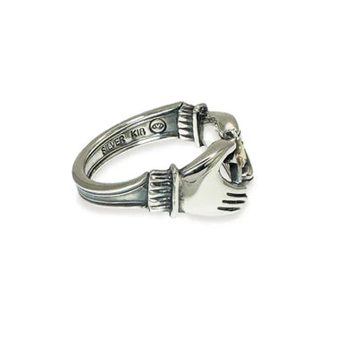 Blind Man Togs Claddagh Vintage Silver Spoon Ring