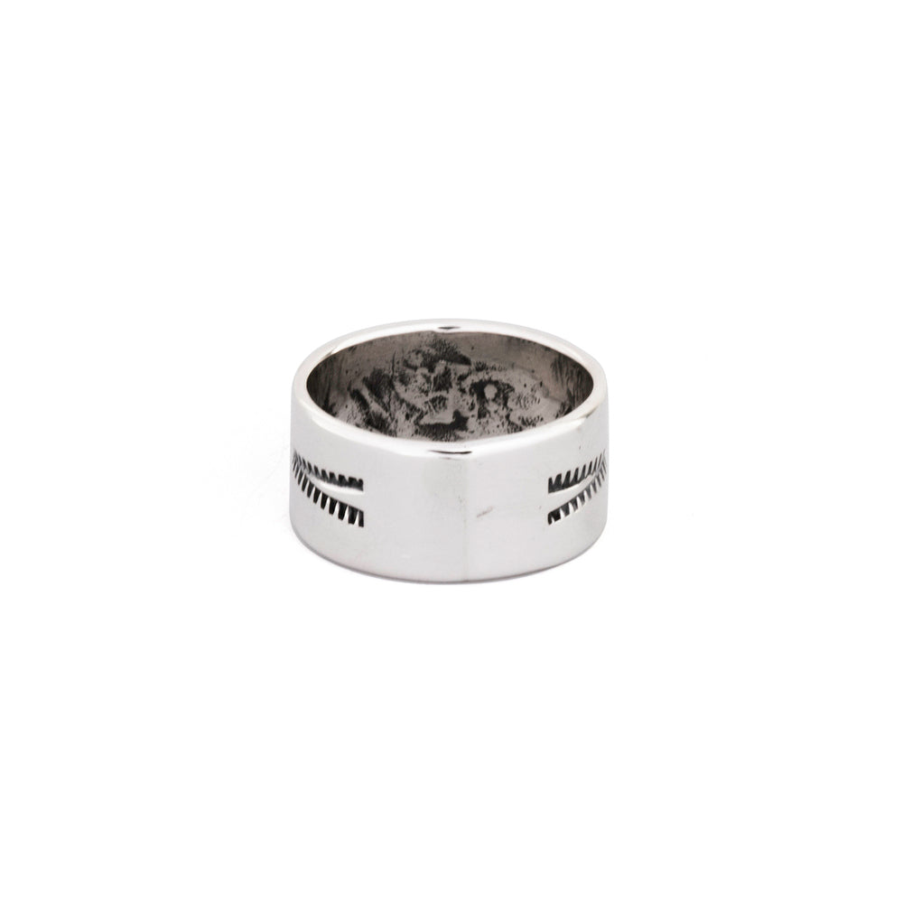 North Works W-613 Hand-Stamped Silver Ring alternate view