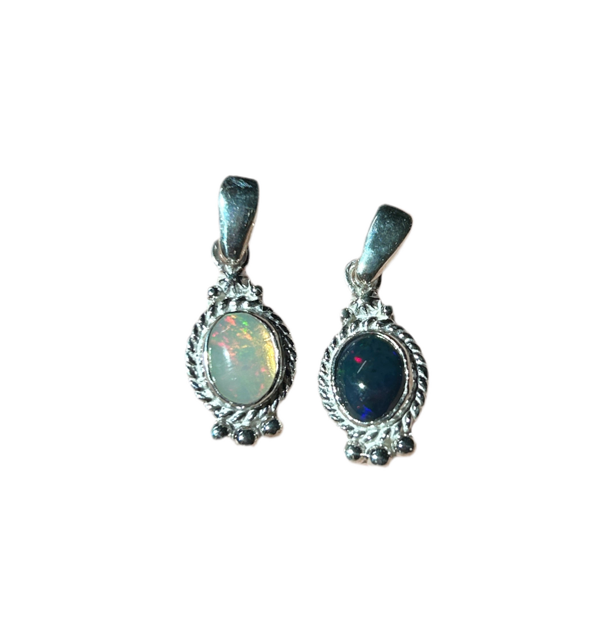 Dear Blossom opal eclipse pendant necklace