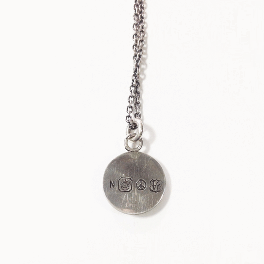 North Works N-409 Turquoise Medicine Wheel Coin Necklace detail view