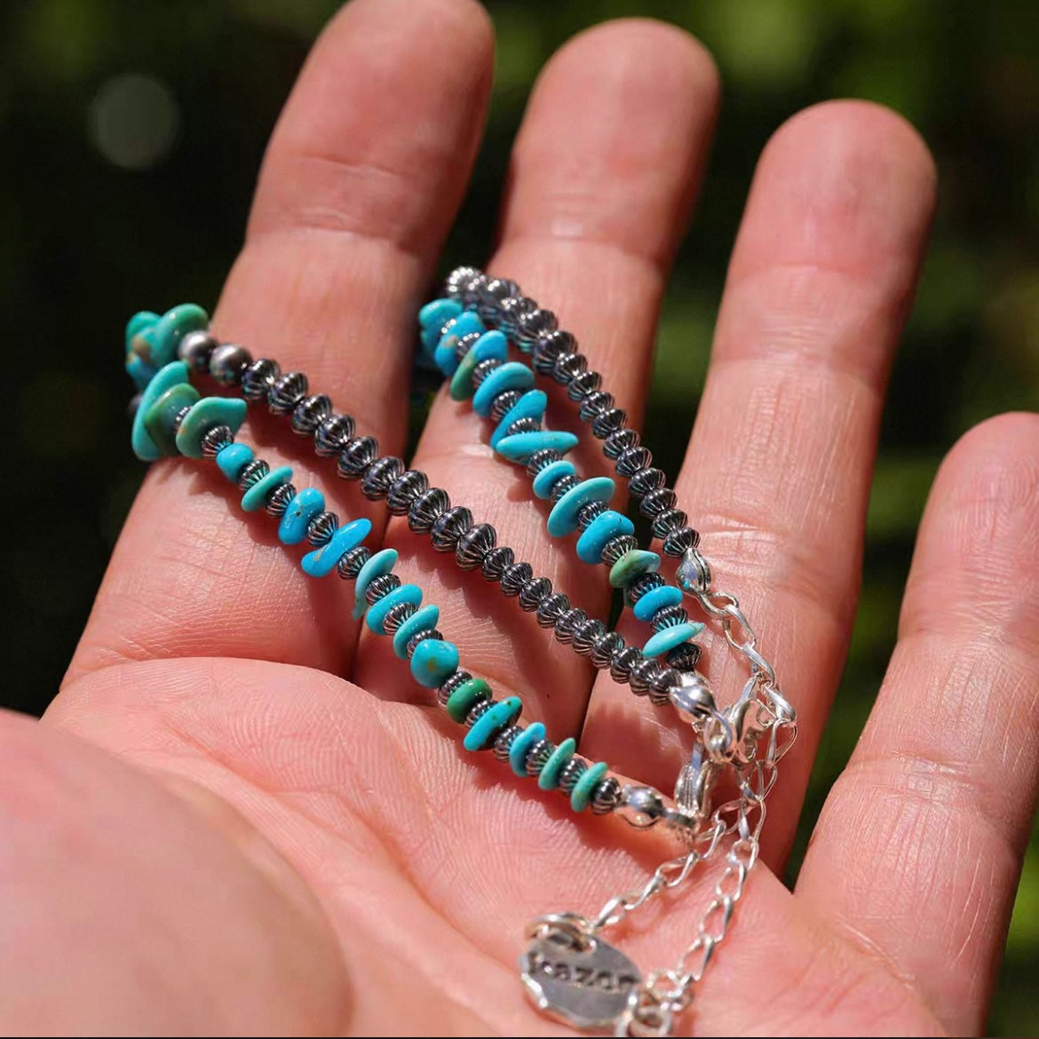 Sterling Silver Turquoise Bracelet | Handmade by ALLY