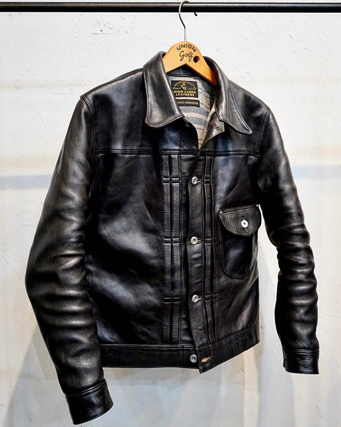High Large Leather Guthrie WWII Horsehide Jacket