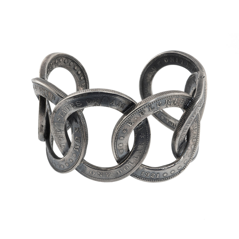 North Works Dollar Loop Silver Bangle alternate view
