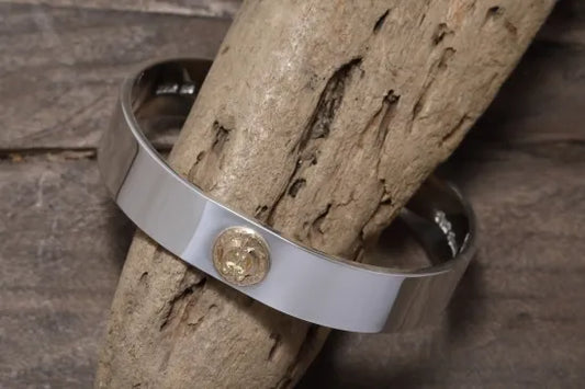 Dear Blossom Gold Naja Silver Bangle