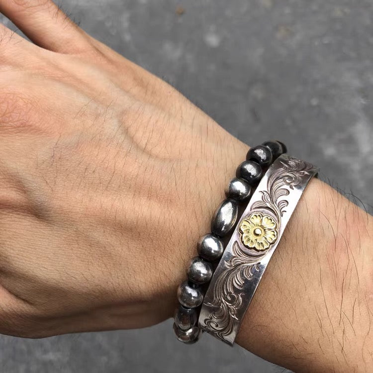 CHOLOS Sterling Silver Beads Bracelet