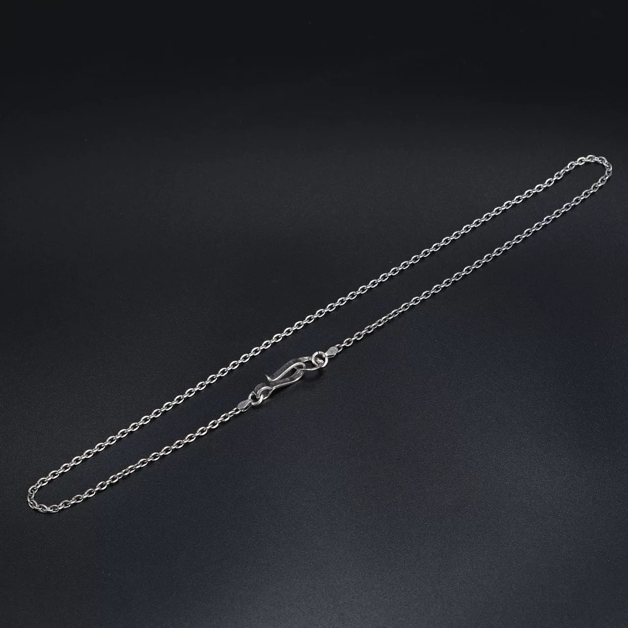 North Works Remade Coin Hook Silver Chain Necklace alternate view