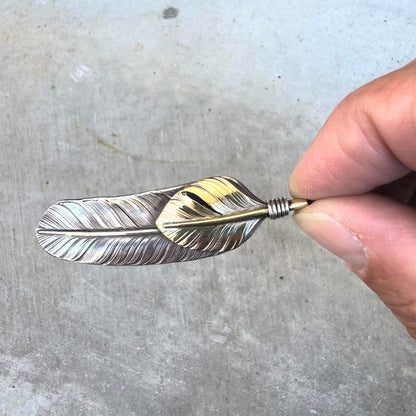 [CHOLOS] Upper 18k Feather Pendant