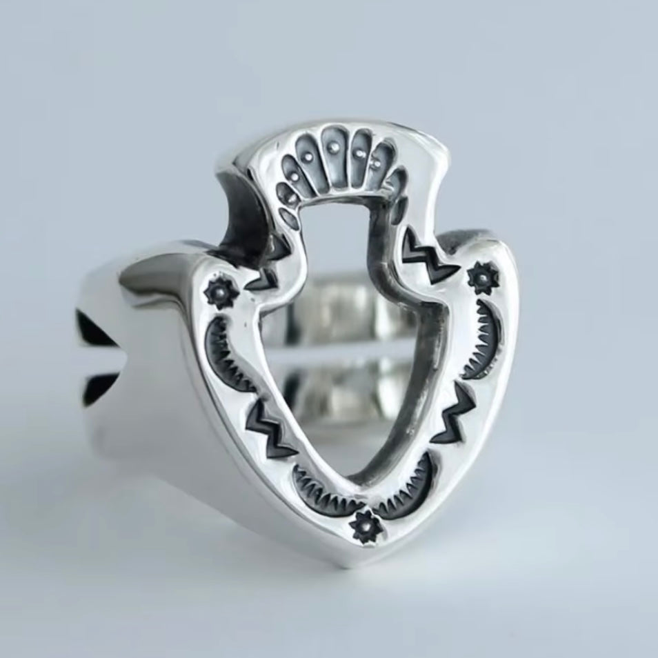 [Mt. Hill] Arrow Signet Ring- 925 Sterling Siver/ Artisan Jewellry