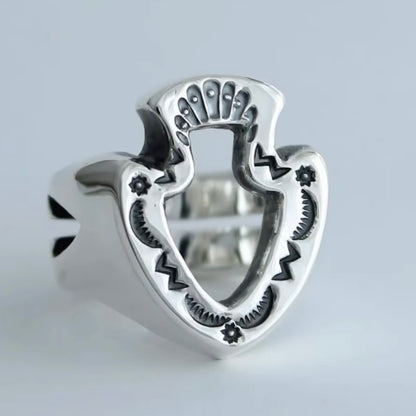 [Mt.hill] Arrow Signet Ring- 925 Sterling Siver/ Artisan Jewellry