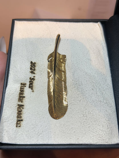 [Yusuke Kosaka] “Soar” Feather Pendant 18k