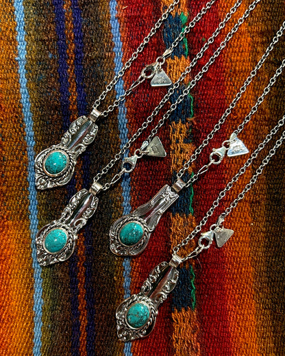 [Blind Man Togs] Turquoise Spoon Necklace