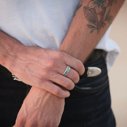 [Mt. Hill] Turquoise Chip Inlay Ring