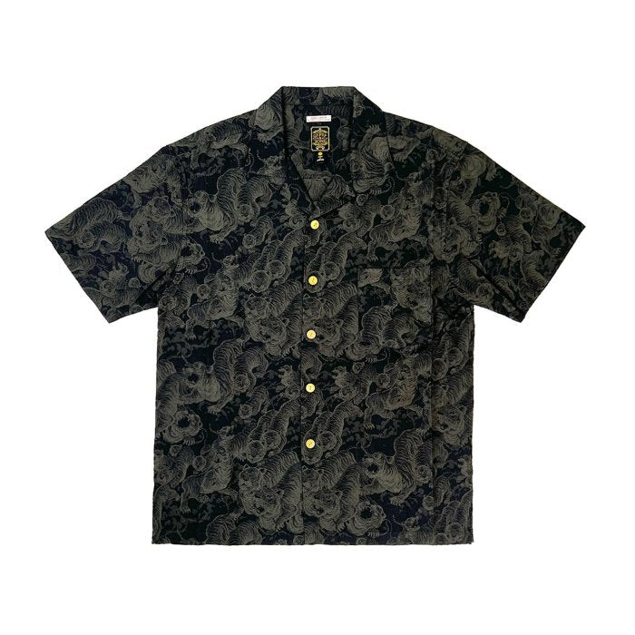 [Gypsy& Sons] GS2449927 HUNDRED TIGER SHIRTS Vintage Camp Collar Shirt