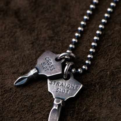 [Jango] Screw Driver Cross Slot pendant/necklace 925 silver