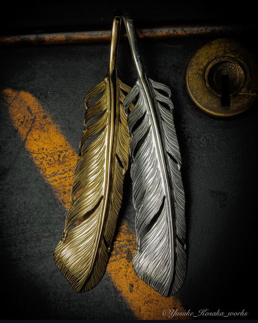 [Yusuke Kosaka] "Fellow" Silver Feather Pendant