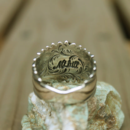 [Mt. Hill] Sun Burst Ring with Gold Eyedazzler