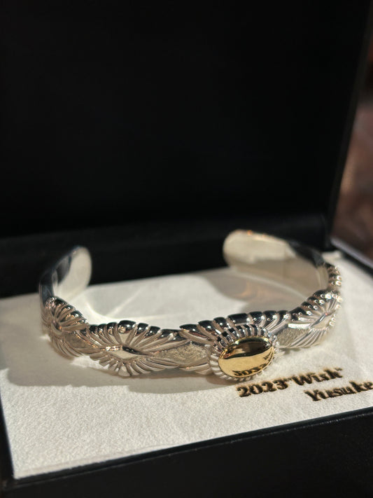 [Yusuke Kosaka Works] “Wish” Gold top Bangle
