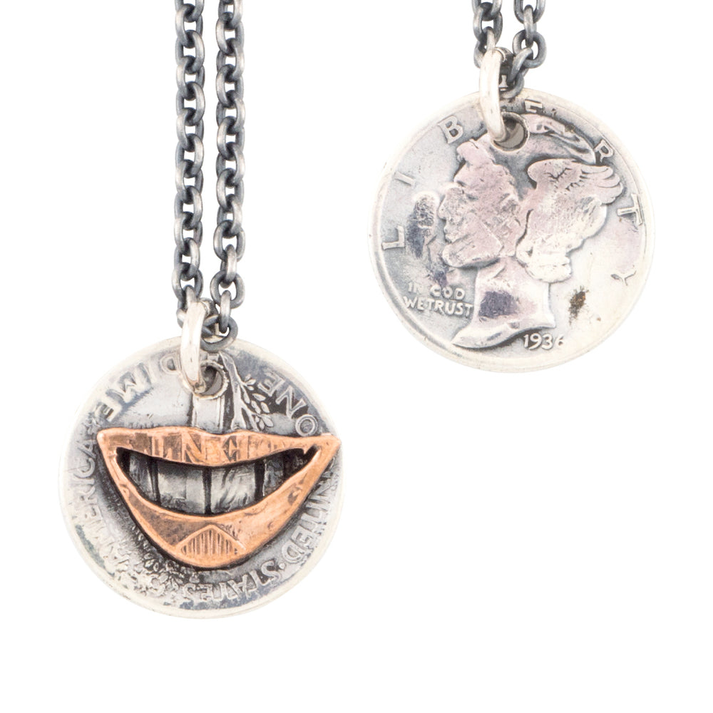 [North Works] N-601 Antique Coin Pendant Necklace