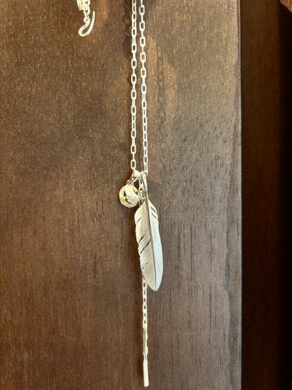 [Yusuke Kosaka] "50year" 925Silver Feather Pendant