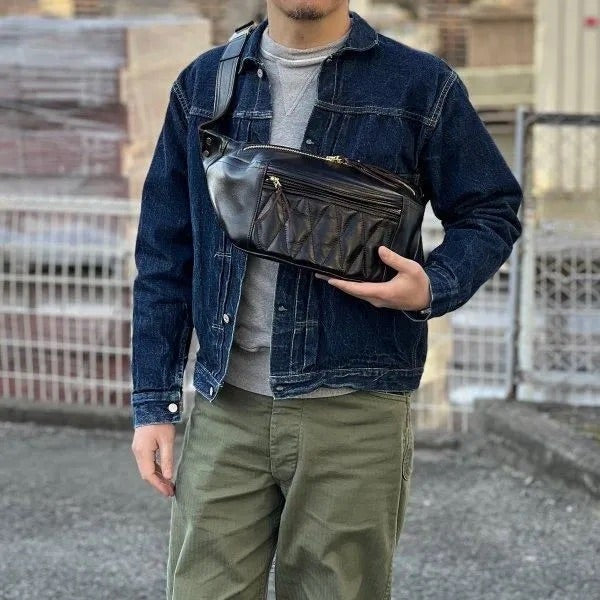 Y2 LEATHER ANILINE STEER WAIST BAG