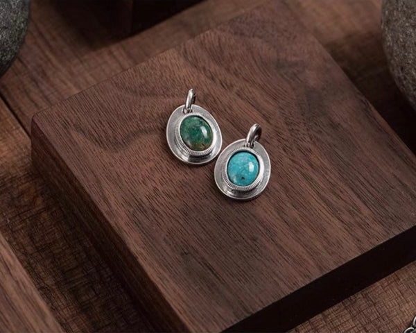 North Works Turquoise Silver Pendant