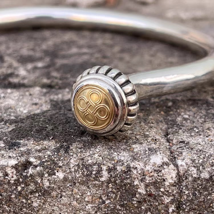 CHOLOS Ritual Bangle with 18k Infinity Logo