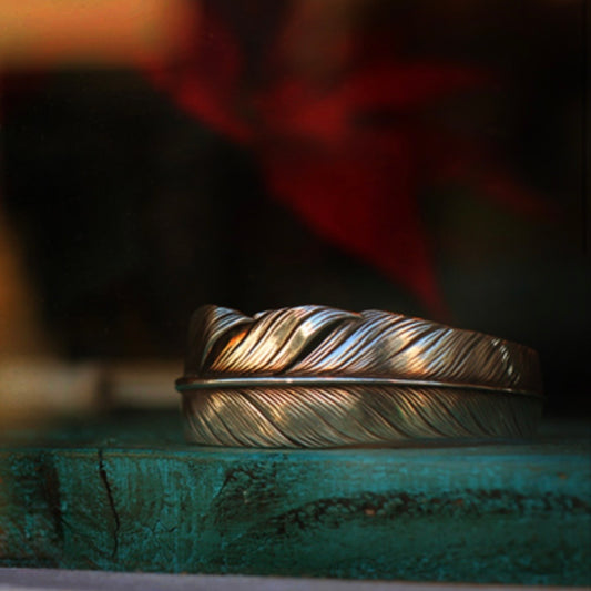 [Mt.hill] Sterling Silver Feather Cuff