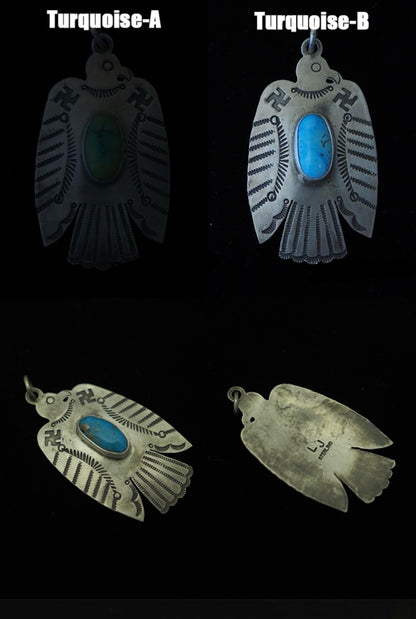 [Lucky John] Turquoise Thunderbird Pendant