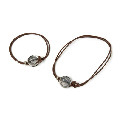 [North Works] Vintage Silver Coin Bracelet N-244