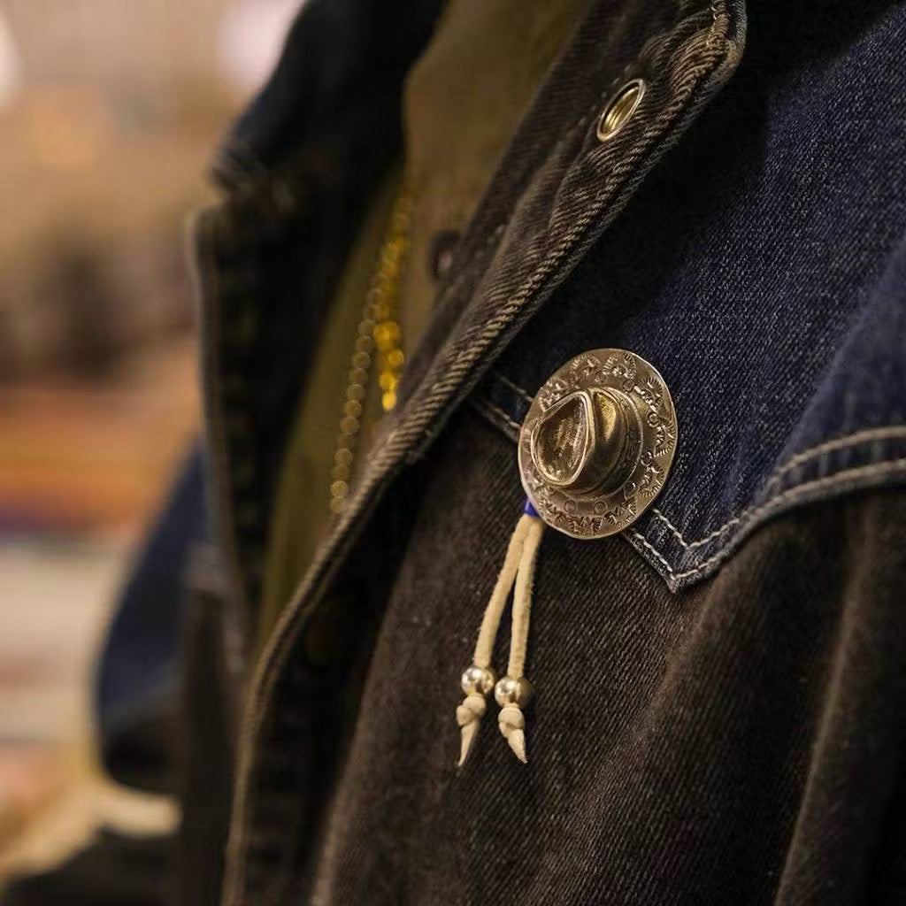 [KOPO METAL] Cowboy Hat Silver Badge