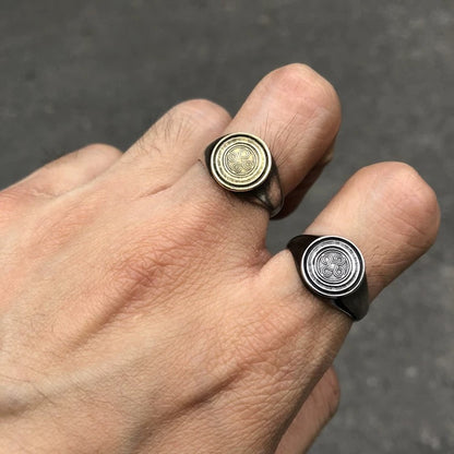[CHOLOS] Infinity Logo Sealed Ring