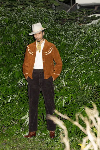 [Y’2 Leather] Steer Roughout & Saddle Horse Western Shirt Jacket