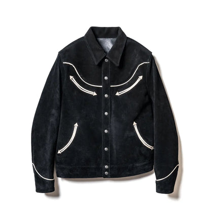 [Y’2 Leather] Steer Roughout & Saddle Horse Western Shirt Jacket
