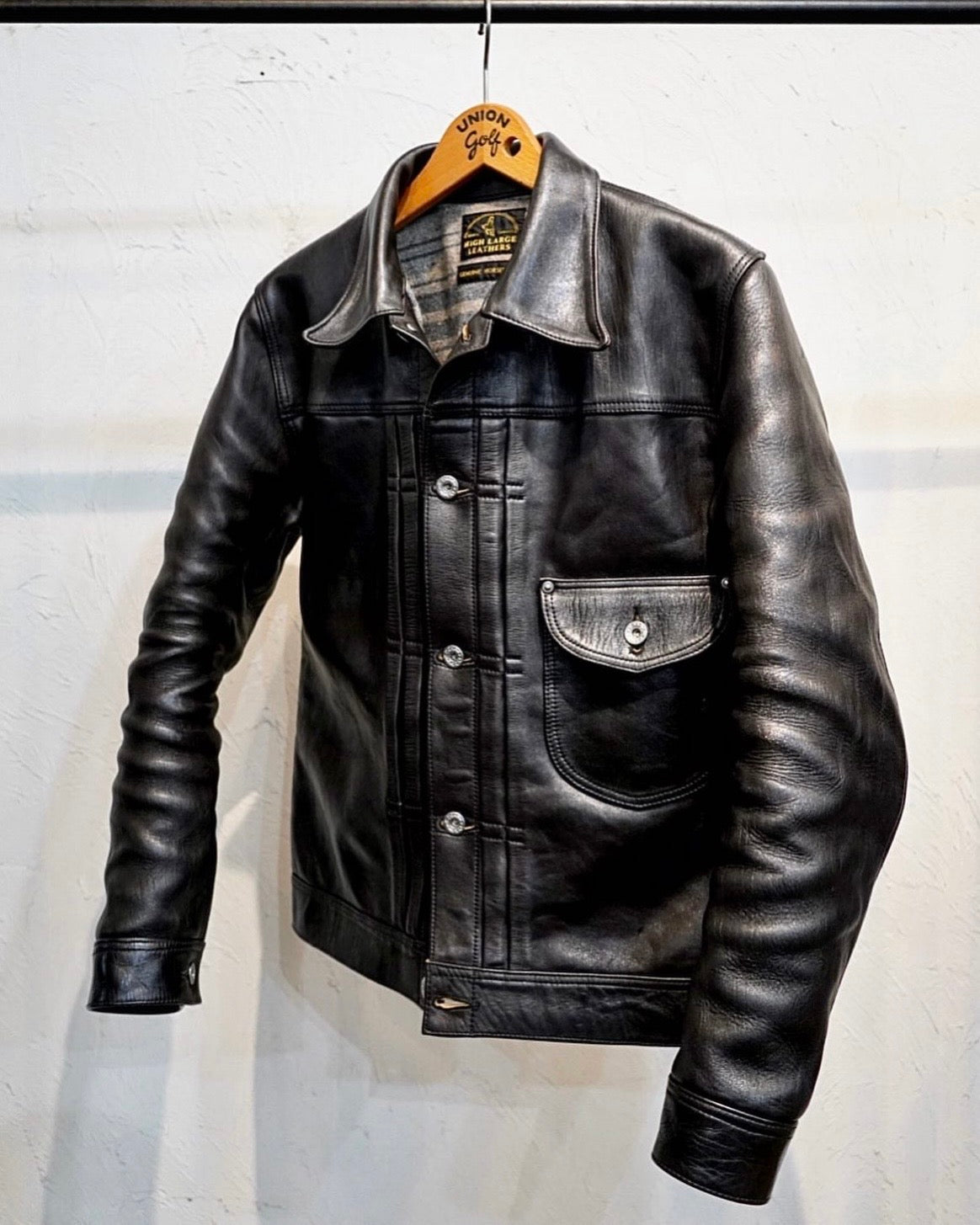 High Large Leather Guthrie WWII Horsehide Jacket