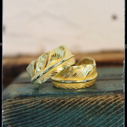 [Mt. Hill] Gold Feather Ring